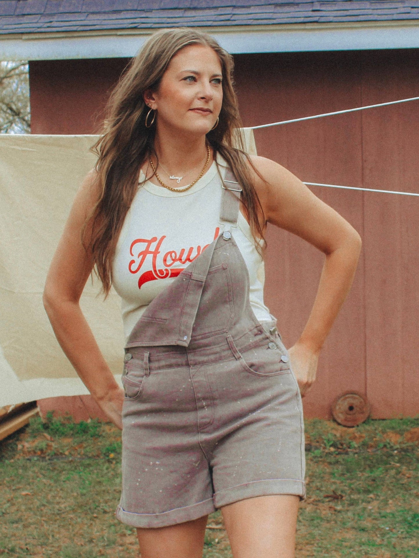 Howdy, Western Cowgirl Micro-Ribbed Cropped Tank
