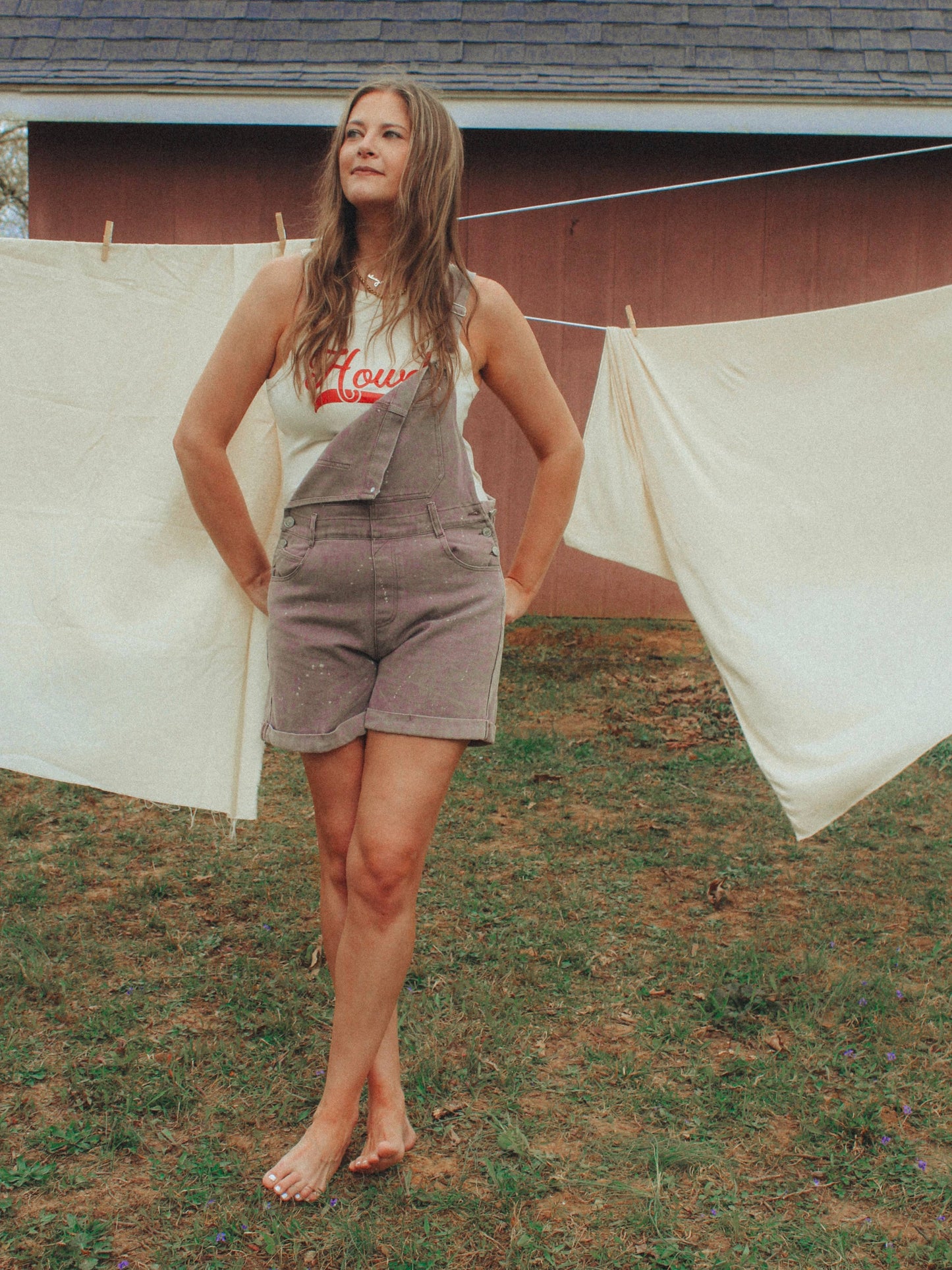 Howdy, Western Cowgirl Micro-Ribbed Cropped Tank
